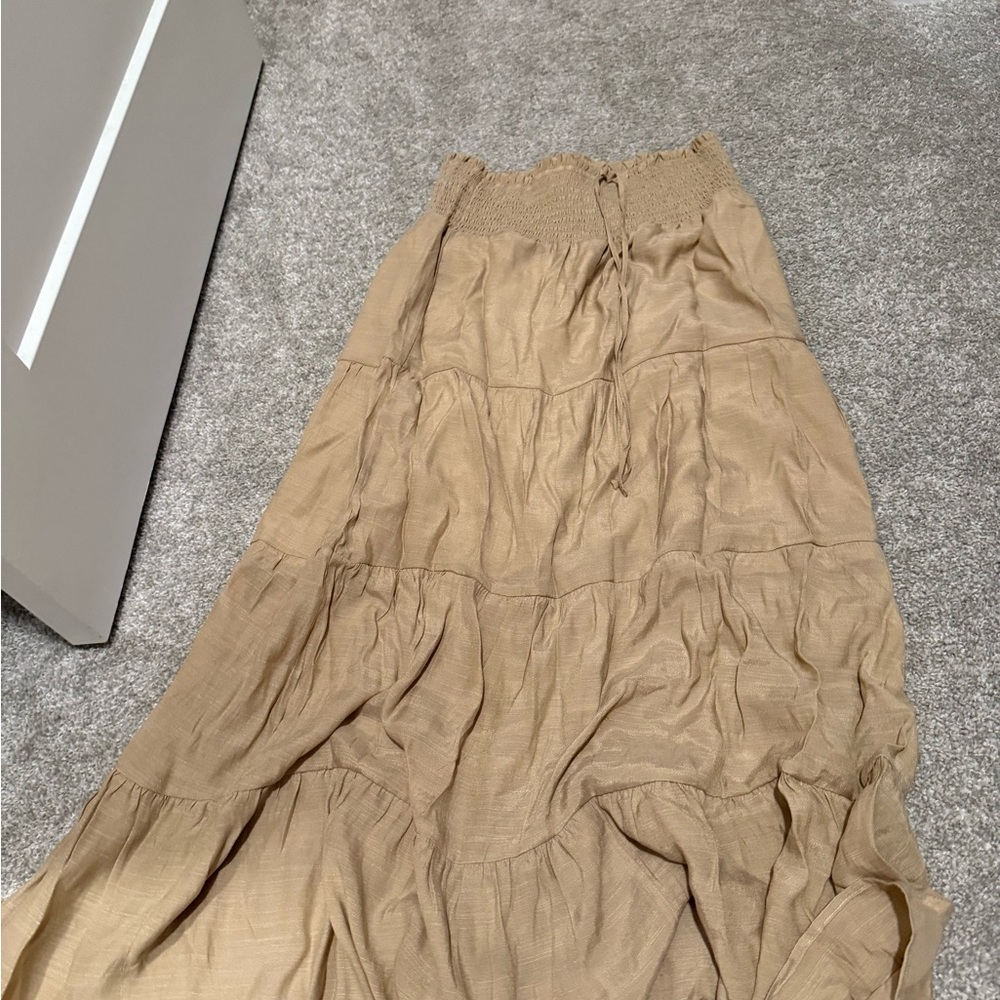 Love Tree Tan Maxi Skirt